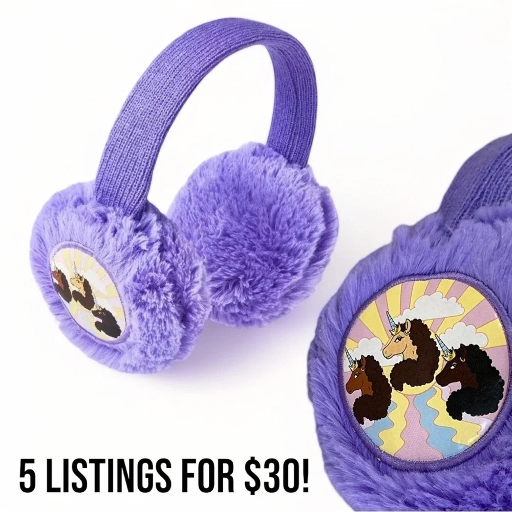 Purple Unicorn Earmuffs